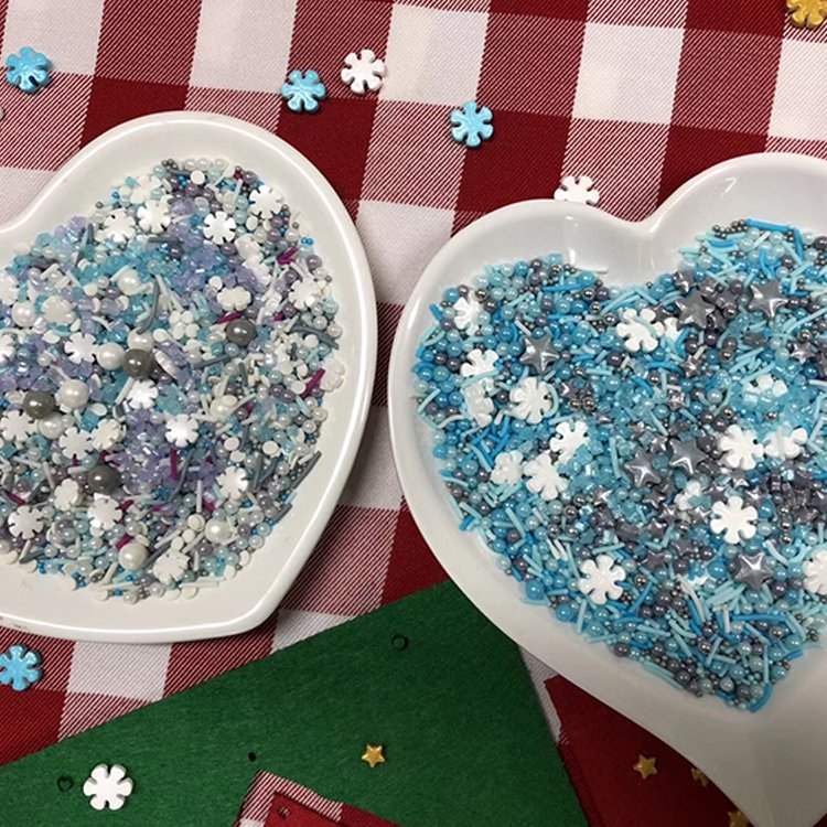 Ice Cream Chocolate Mix Colour Edible Cake Sprinkles For Decorating