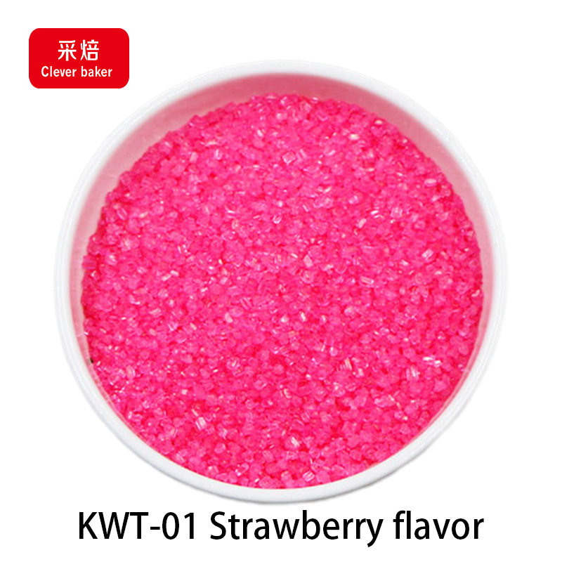 Strawberry Flavor Sugar Sanding Hot sale Cotton candy sugar halal white Cotton candy floss for cotton candy machine