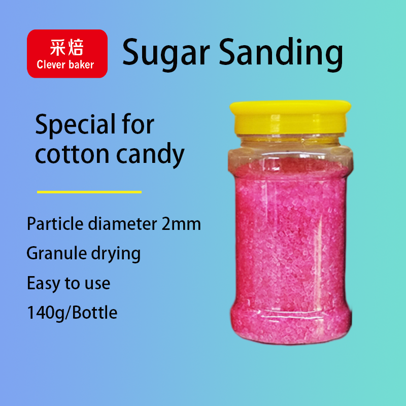 Strawberry Flavor Sugar Sanding Hot sale Cotton candy sugar halal white Cotton candy floss for cotton candy machine