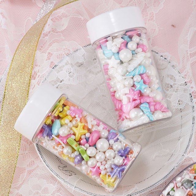 Happy children's day multicolor pearlized nonpareils pearl sugar edible jimmies baking for cake chocolates rainbow sprinkles