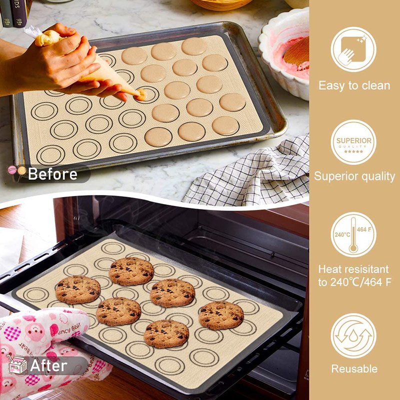 60*40CM Nonstick Silicone Baking Mat Sheet Non Stick Silicone Baking Liner Fondant Baking Mat