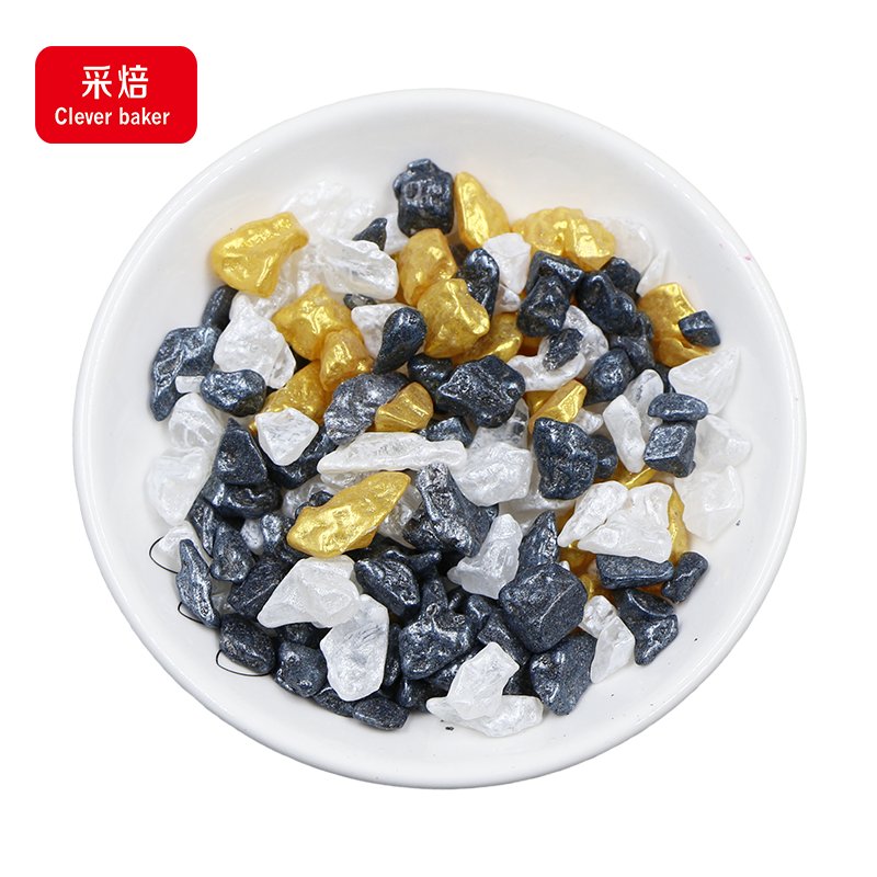 Edible Mixed Color Rock Sugar Crystal Halal Cake Sprinkles and Sanding for Bakery Decorations in Bottle Packaging