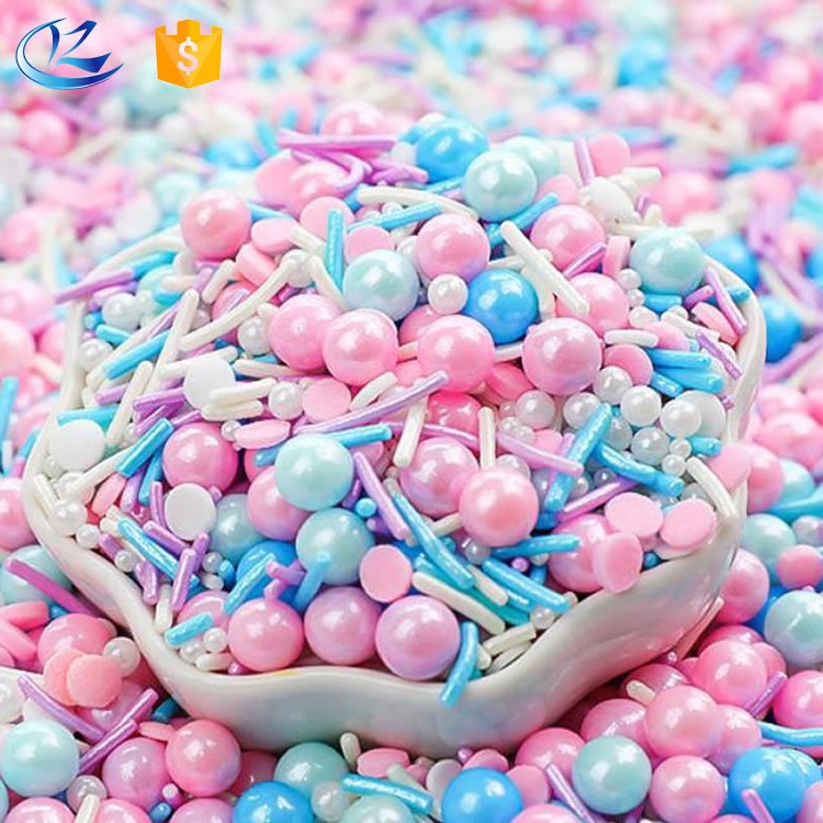 Wholesale 10 colors edible jimmies sugar sprinkles for cake decoration
