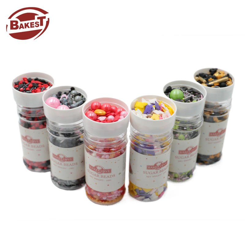 Wholesale Mix Bulk Matte Halal Baking Cupcake Edible Silver White Gold Beads Sugar Pearl Sprinkles Cake Decoration For Bags