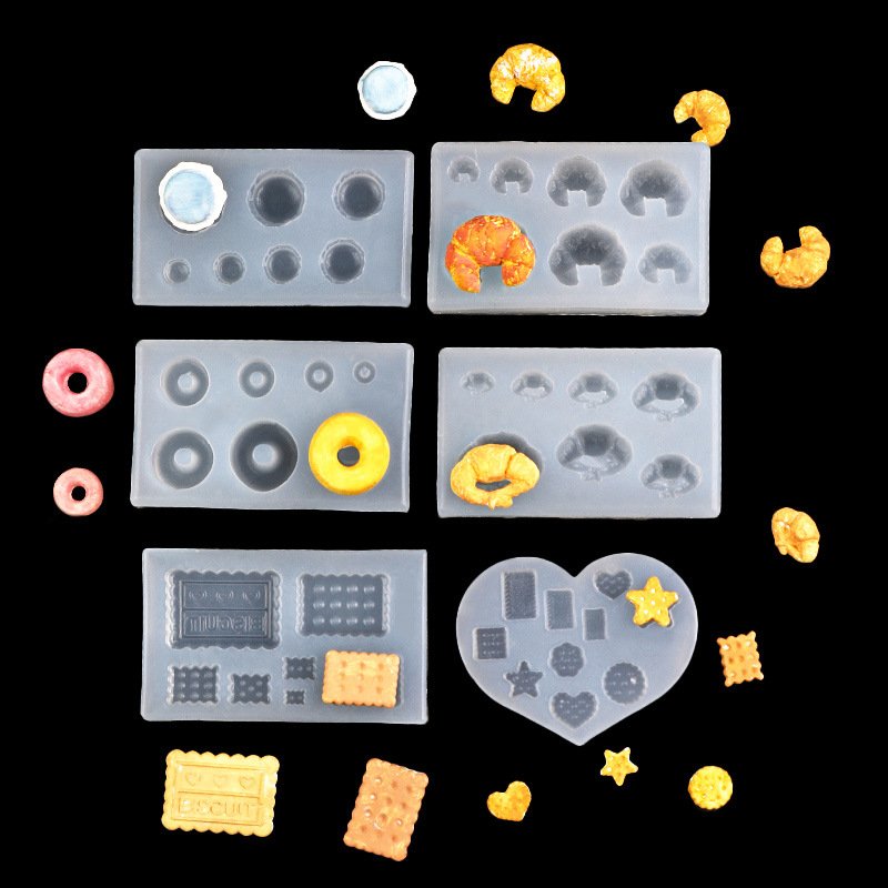 HY Creative Resin Mold Mini Dessert Cookie Chocolate Decorating Molds for Pastry Epoxy Candle Molds