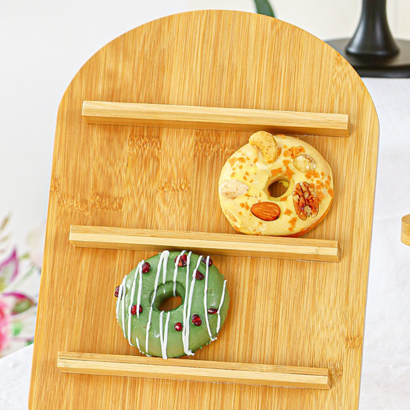wedding Birthday party bamboo Bread afternoon tea Cupcakes dessert shelf decoration ornaments cake display stand