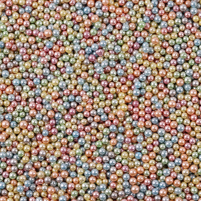 4mm super silver colorful edible sugar beads wholesale price good quality baking ingredients sprinkles candy for cake decoration