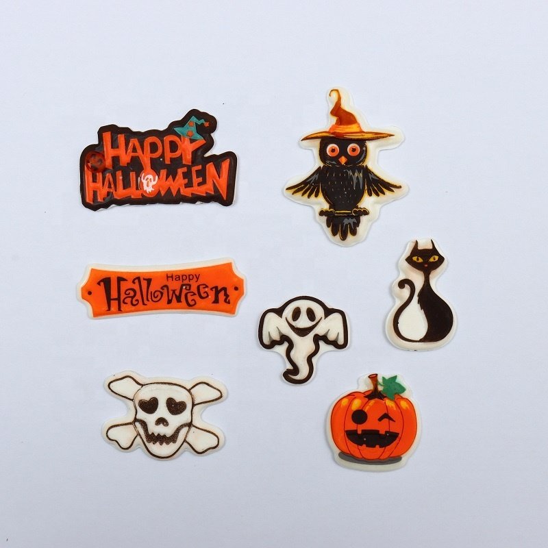 Lovebakery Cute Halloween Pattern Icing Decorations Baking Cake ingredients Edible Sugar Toppers For Dessert Decorations
