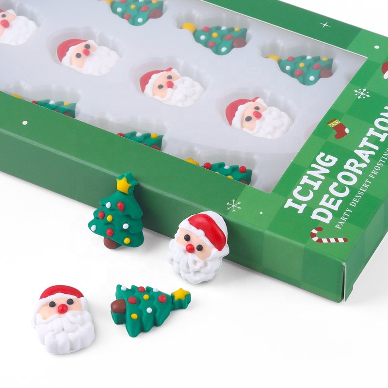 2022 Hotselling Edible Santa Claus shape candy biscuit cake decoration sprinkles For Baking