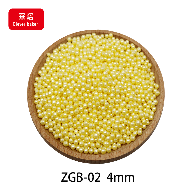 4mm 100g Mixed Colorful Edible Sprinkles Sugar Beads Pearl for Bakery Halal Cake Decorations Packaged in Bottle or Bag