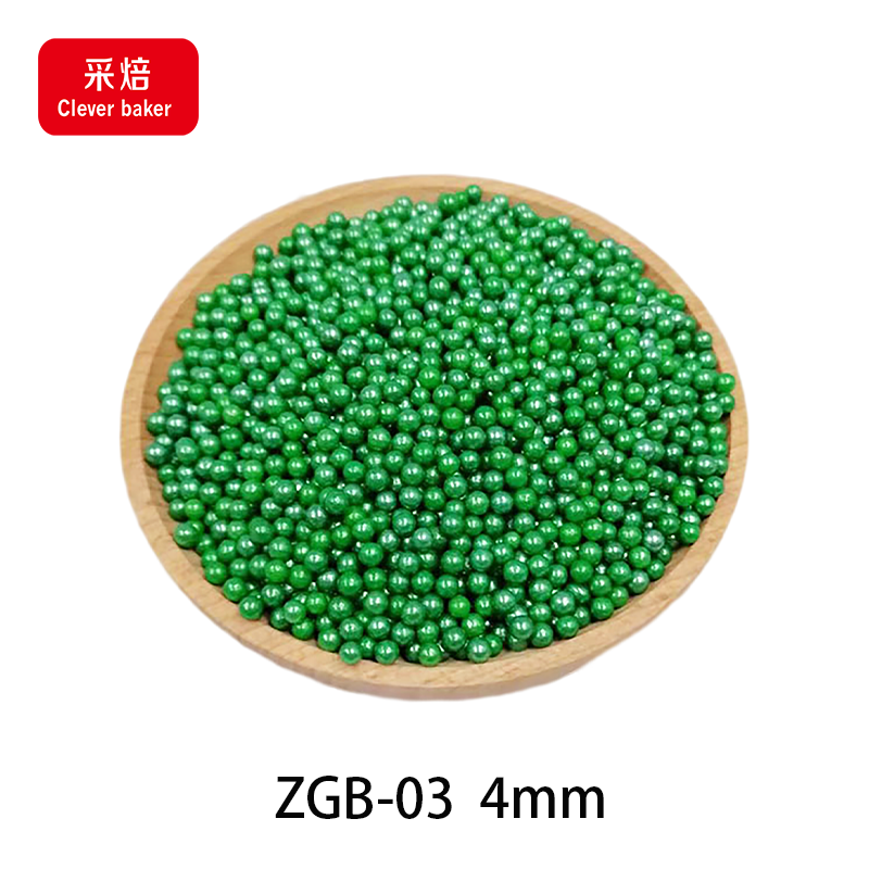 4mm 100g Mixed Colorful Edible Sprinkles Sugar Beads Pearl for Bakery Halal Cake Decorations Packaged in Bottle or Bag