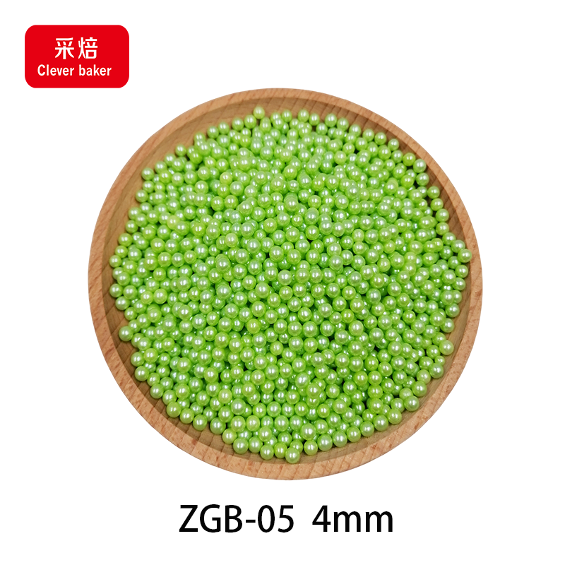 4mm 100g Mixed Colorful Edible Sprinkles Sugar Beads Pearl for Bakery Halal Cake Decorations Packaged in Bottle or Bag