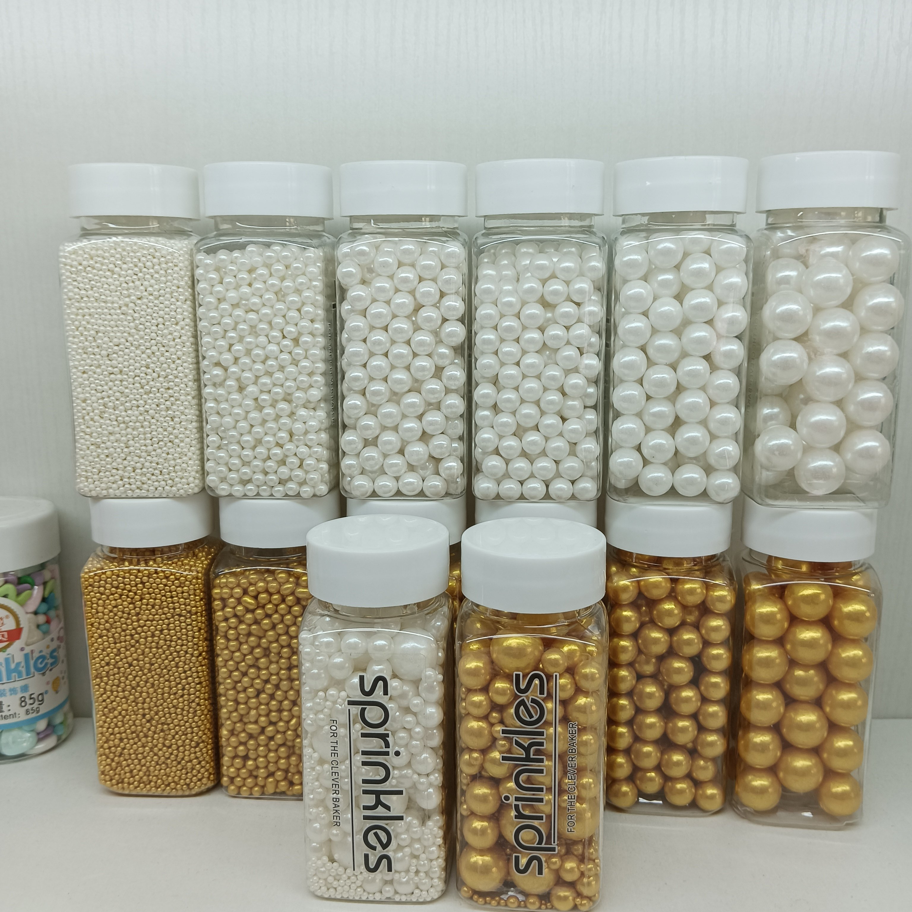Edible Golden Ball Sprinkle For Cake Baking Edible Mix Gold Sugar Bead For Holiday Cake Decoration sprinkles for cakes