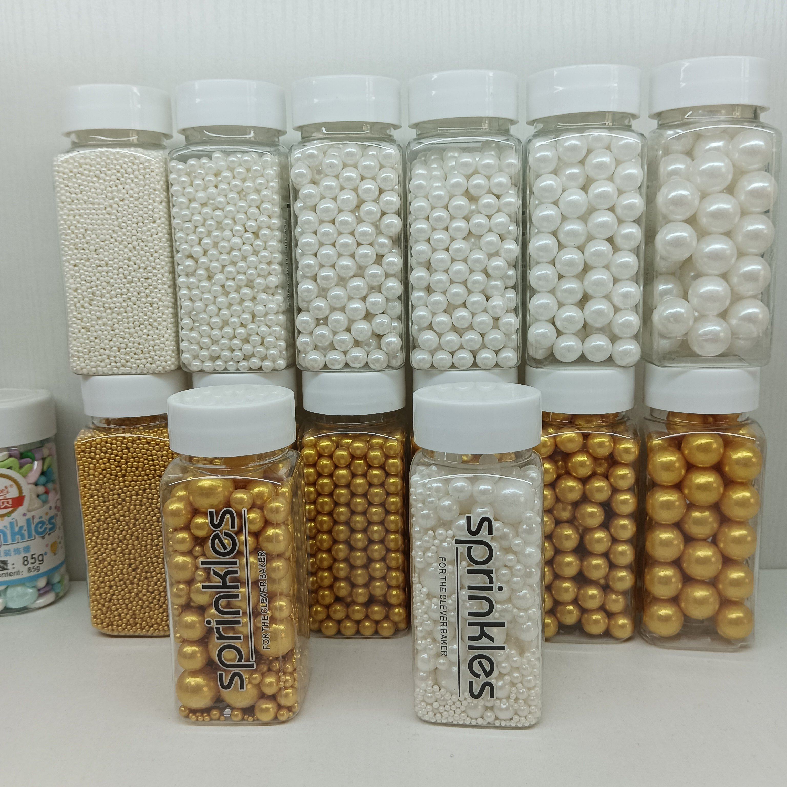 Edible Golden Ball Sprinkle For Cake Baking Edible Mix Gold Sugar Bead For Holiday Cake Decoration sprinkles for cakes