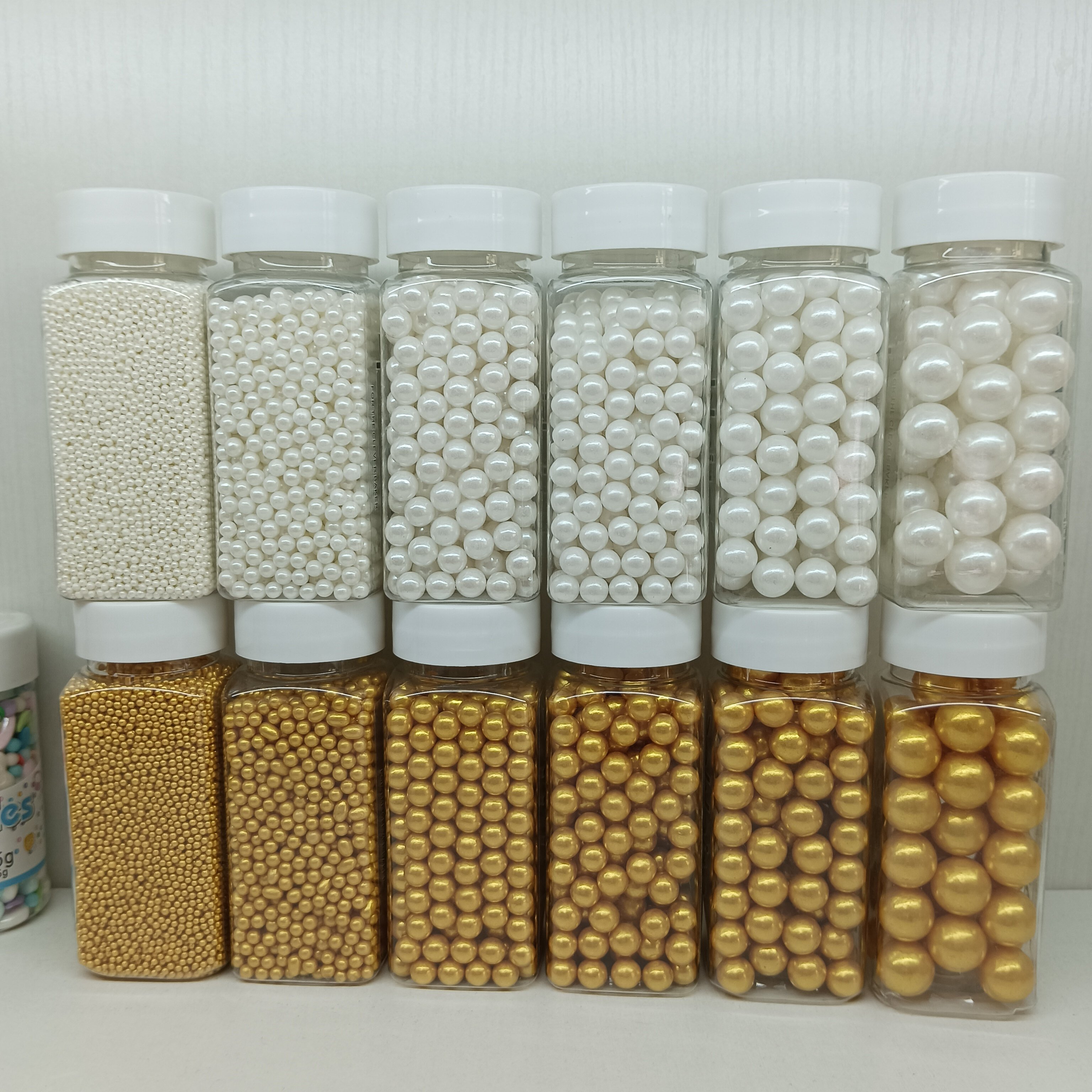Edible Golden Ball Sprinkle For Cake Baking Edible Mix Gold Sugar Bead For Holiday Cake Decoration sprinkles for cakes