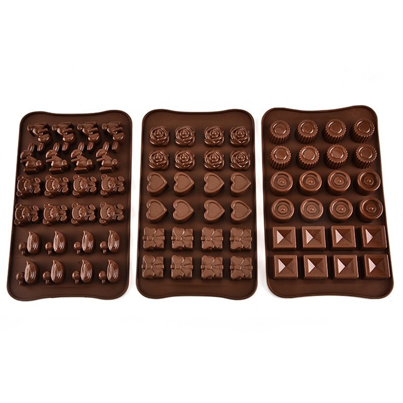 15 Cavity Flower Silicone Mold Silicone Heart Shaped Baking Mould Cake Tools Chocolate Truffles Mold Caramel Molds Customized