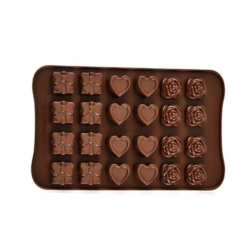 15 Cavity Flower Silicone Mold Silicone Heart Shaped Baking Mould Cake Tools Chocolate Truffles Mold Caramel Molds Customized