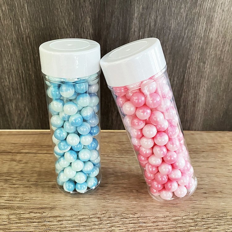 Pink Orange Pearlescent Glittered Silver Rod Edible Bakery Cake Decorations Decorative Sugar Beads Jimmy Sprinkles