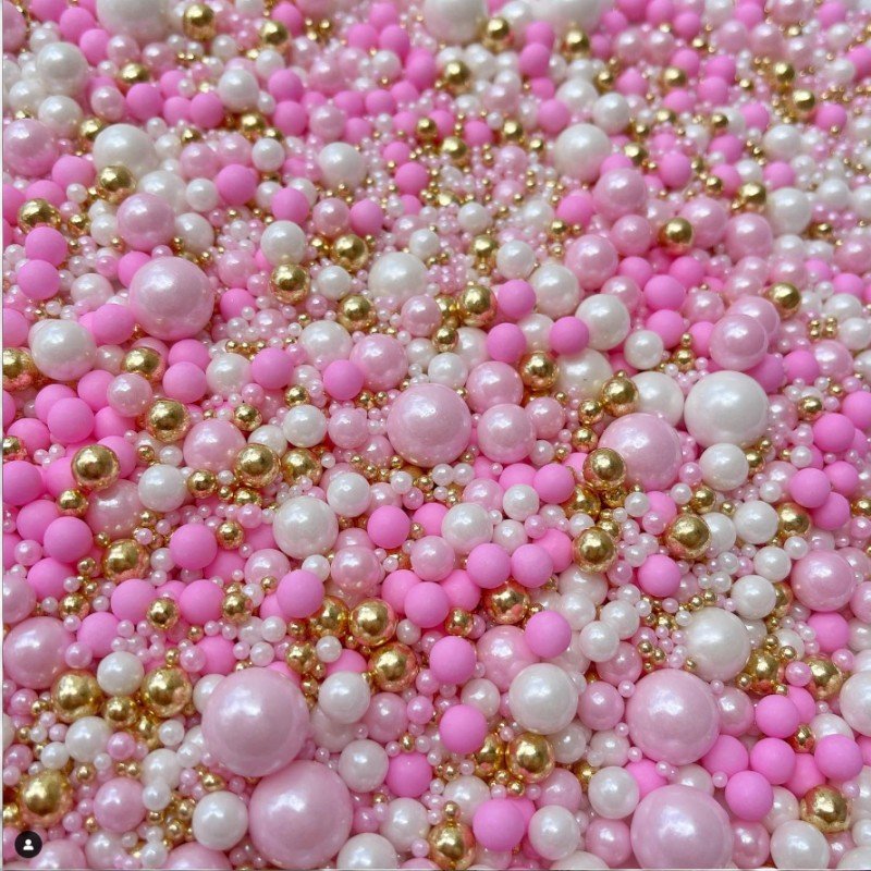 Hot Sale Edible Metallic Sprinkles Solid Sugar Beads for Cake Decoration Halal Certified Packaged in Bottle or Bag