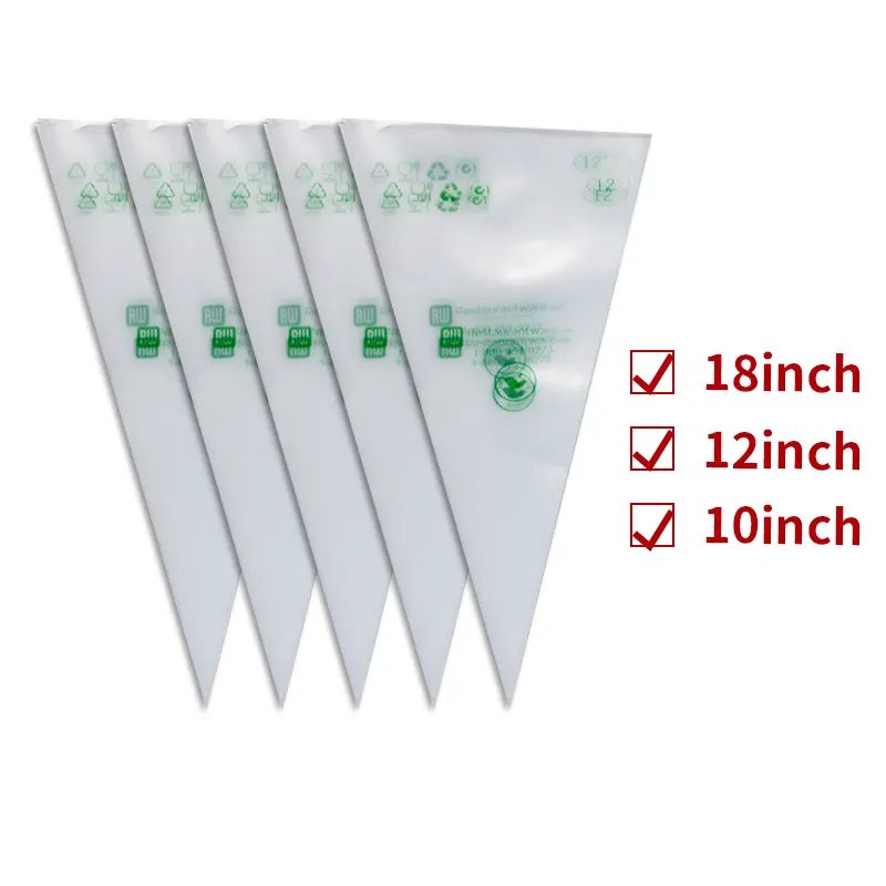 Cupcake Pastry Piping Bags Disposable Cake Decorating Bag For Cake And bakery 100pcs Pet Plastics Piping Bags