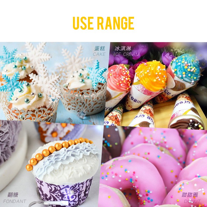 Christmas Blue Dusky Pink Vegan Baking Decorate Candy Bulk Halloween Edible Rods Glitter Sugar Pearl Figures Princess Sprinkles
