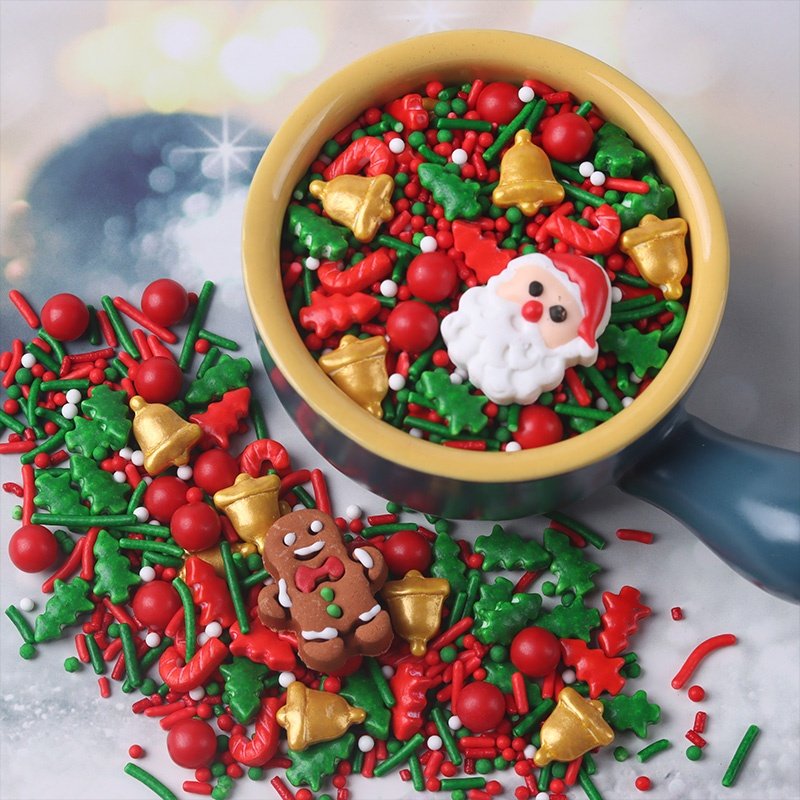 2022 New Arrivals Chocolates Sprinkles Edible Icing Decoration Fondant for Christmas Baking Decoration