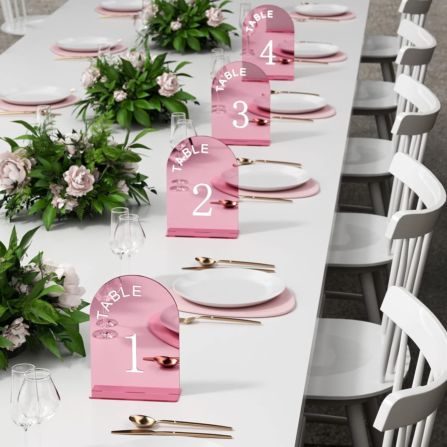 wholesale Wedding Arch Clear Acrylic Place Decorations Table Centerpieces Signs Table Number Cards for wedding