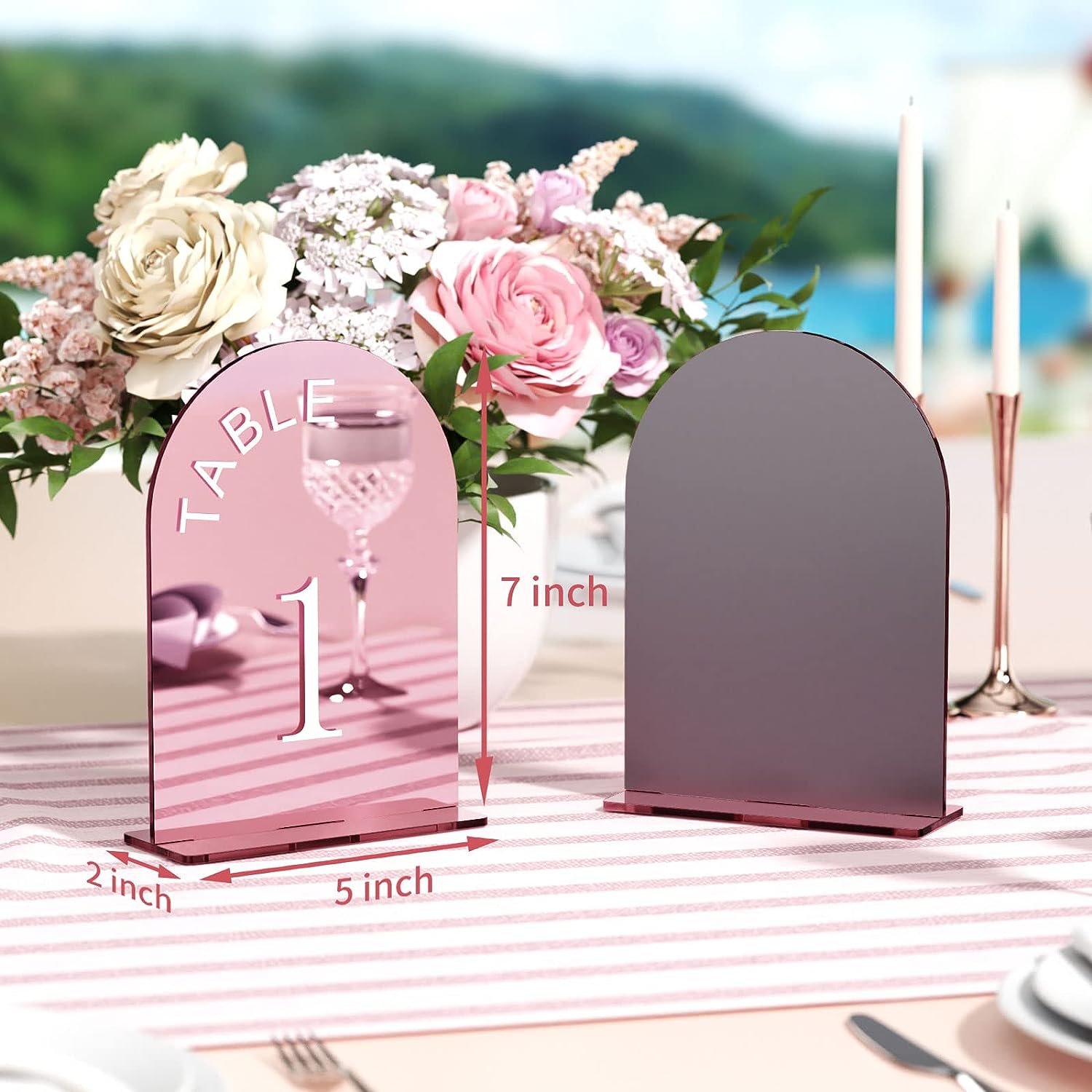 wholesale Wedding Arch Clear Acrylic Place Decorations Table Centerpieces Signs Table Number Cards for wedding