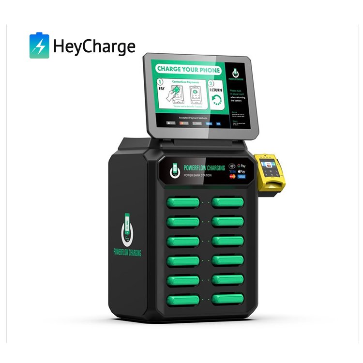 Mobile Phone Powerbank charger vending machine credit card sharing power bank charging station rental portable battery