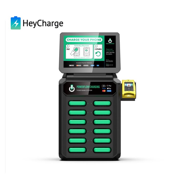 Mobile Phone Powerbank charger vending machine credit card sharing power bank charging station rental portable battery
