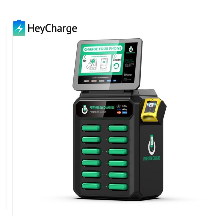 Mobile Phone Powerbank charger vending machine credit card sharing power bank charging station rental portable battery