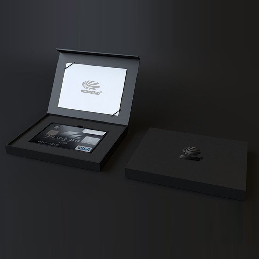 Custom Magnetic Packaging Paper Rigid Fold Cardboard Luxury Vip Credit Business Card Holder Packaging Gift Box For Credit Card