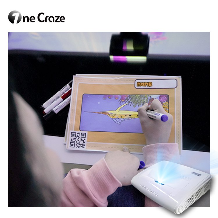 Wholesale Indoor Products Interactive Projector System AR Scan Style Painting Games For Amusement Park
