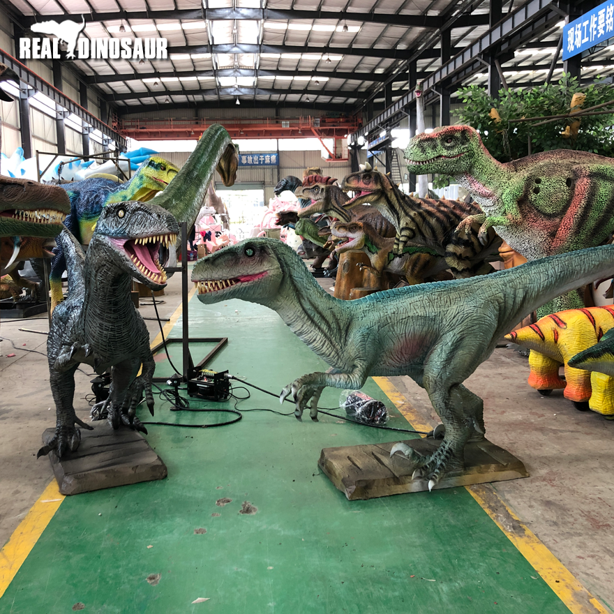 Dinosaur Park Decoration Fighting Group Animatronic dinosaurs