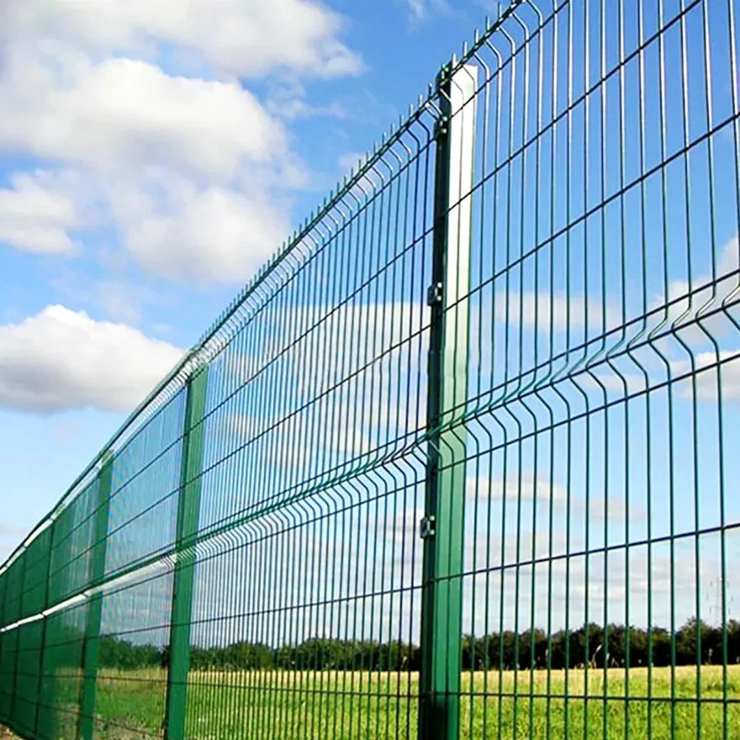 Iron Garden Fence Featuring 3D Curved Welded Wire Mesh Design