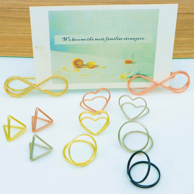Ready To Ship Wedding Decoration Custom Different Designs Metal Menu card Holders place card Holder