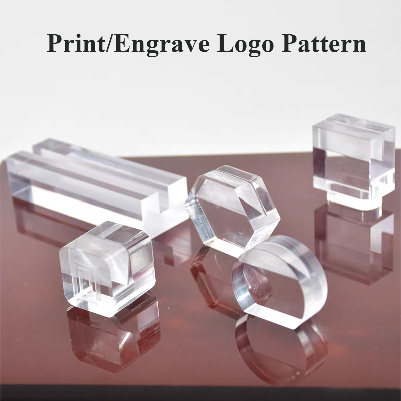 Custom Transparent Acrylic Table Number Place Card Price Sign Holder With Card Slot For Meeting Retail Store