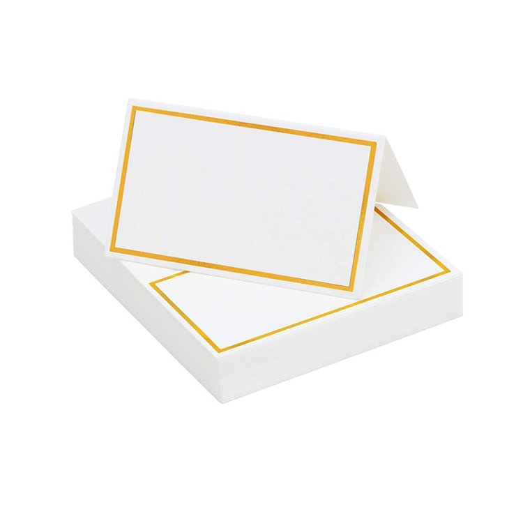 Custom Personalized Printing Gold Foil Wedding Decorations Table Setting Name Place Table Cards Sets