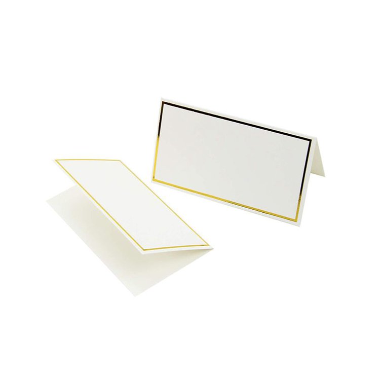 Custom Personalized Printing Gold Foil Wedding Decorations Table Setting Name Place Table Cards Sets