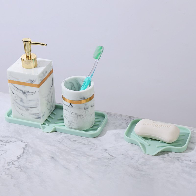 Non Slip Kitchen Sink Tray Sponge Holder Self Draining Silicone Soap Holder for Bathroom Kitchen Counter Sink