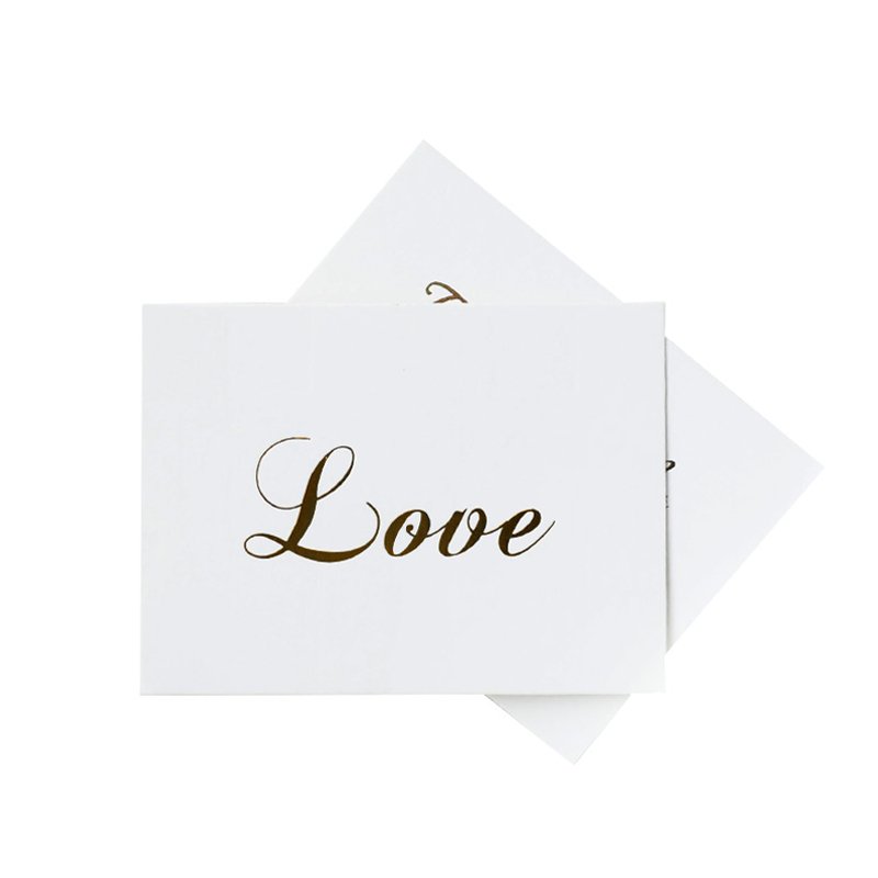Custom Logo Mini thank you Card White bronzing gift decoration card Scrapbooking party invitation DIY Deco Supply For Wedding