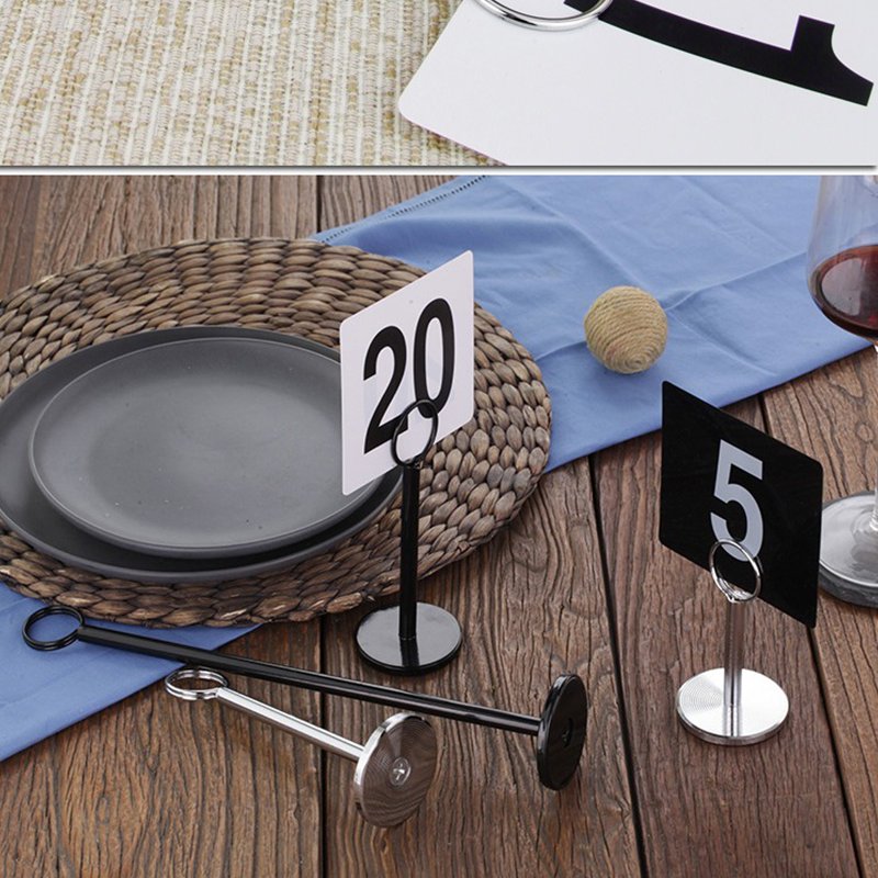 New Colors Gold Metal Display Menu Card Clip Table Number Holder For Wedding Party