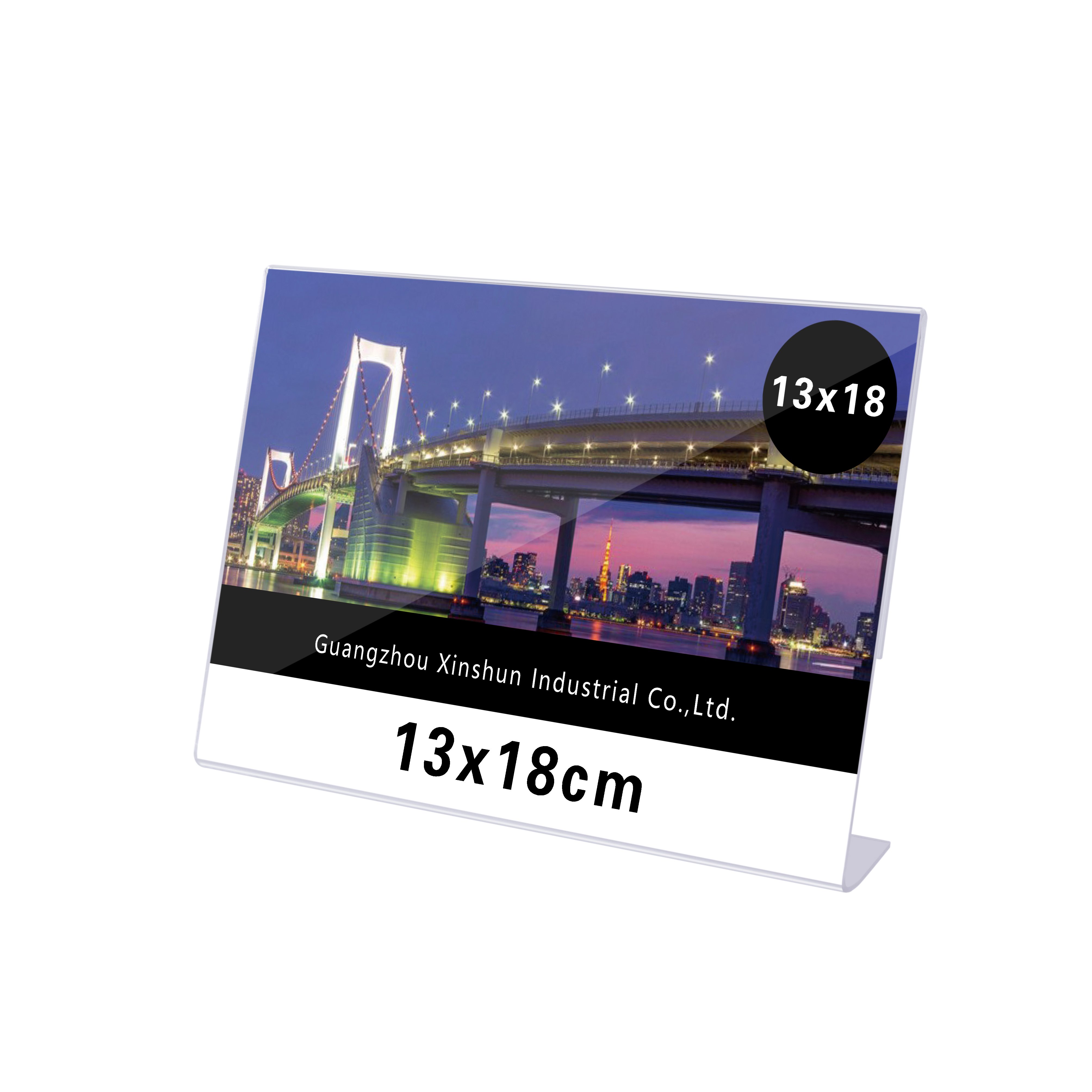 13*18cm Acrylic Place Cards Product Price Display Stand