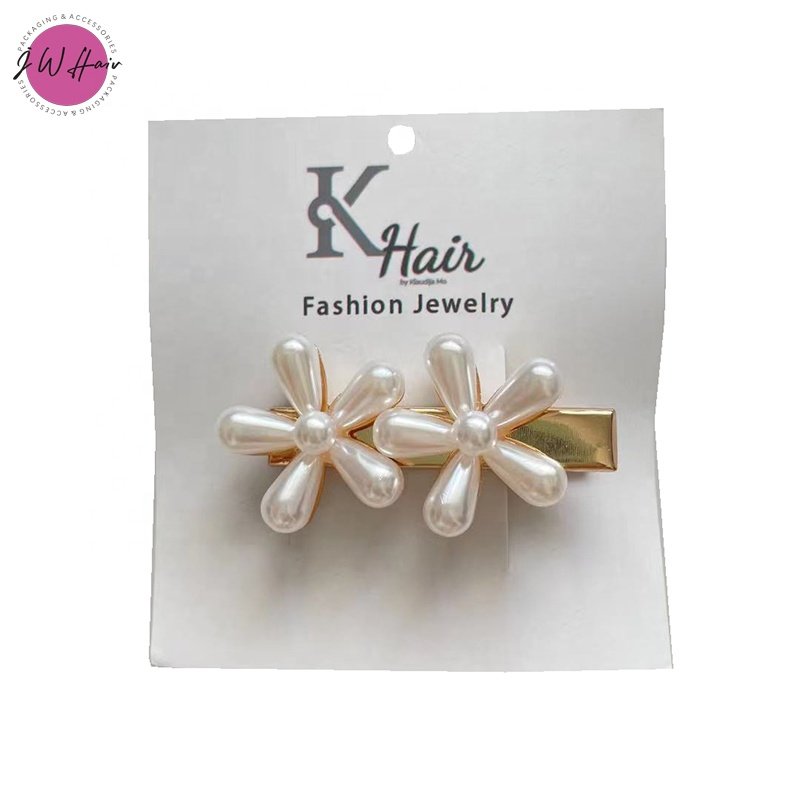 Custom Clip Place Card Holder Jewelry Hair Clips Display Cards Custom Hair Accessory Holder