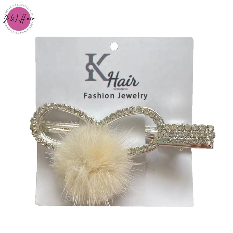 Custom Clip Place Card Holder Jewelry Hair Clips Display Cards Custom Hair Accessory Holder