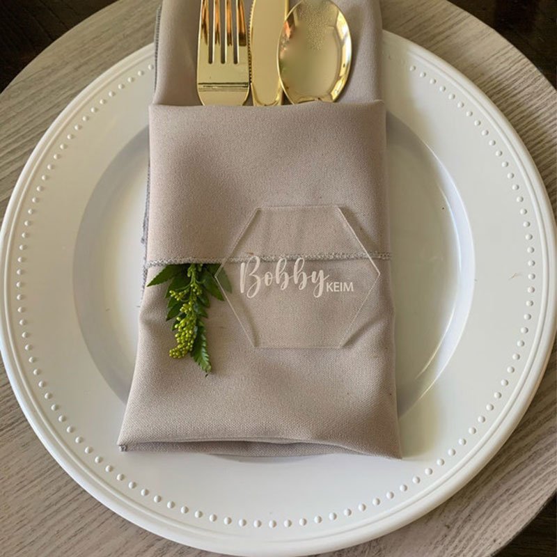 Custom Acrylic Wedding Guest Name Place Tag Gift Table Acrylic Name Plate Seating Cards Table Number Cards