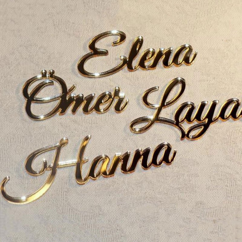 Custom Acrylic Wedding Guest Name Place Tag Gift Table Acrylic Name Plate Seating Cards Table Number Cards
