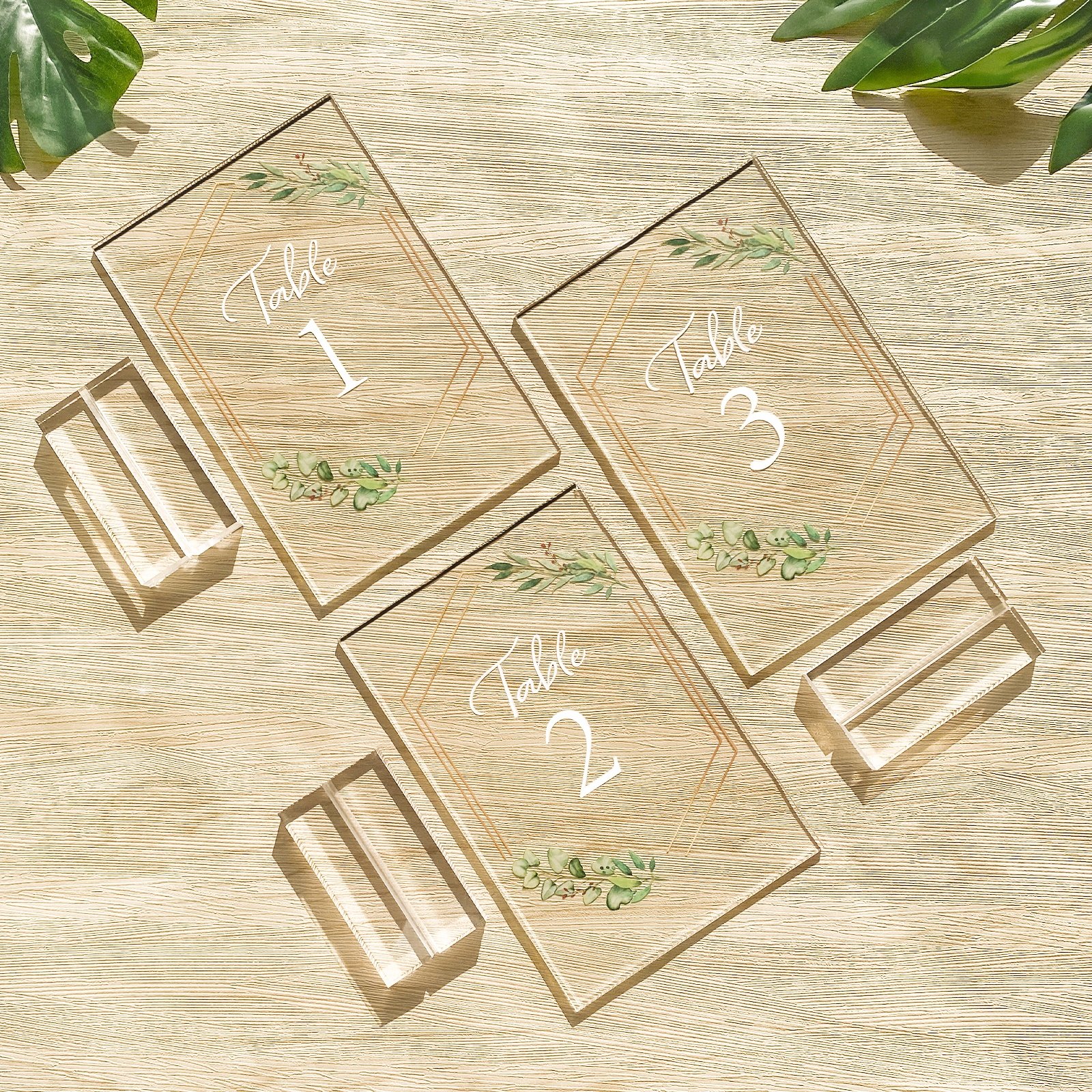 Ourwarm Wedding Place Cards Letters Centerpiece Sign Holders Acrylic Table Number for Wedding
