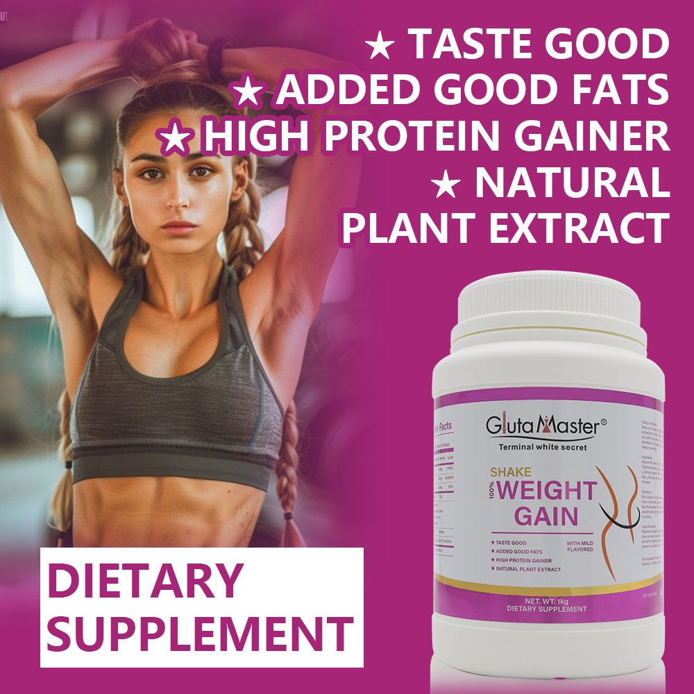 1KG Healthcare Sports Dietary Supplement Hip Butt Weight Gain Pre Workout Muscle Mass Whey Protein Powder For Weight Gain