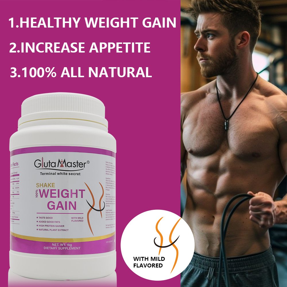 1KG Healthcare Sports Dietary Supplement Hip Butt Weight Gain Pre Workout Muscle Mass Whey Protein Powder For Weight Gain